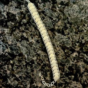 Silpada Simply Sequin Disc Bracelet,Beautiful Sterling Silver